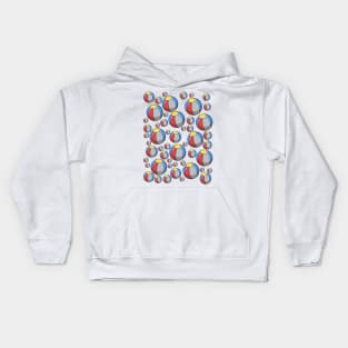 Beach Ball Pattern Kids Hoodie